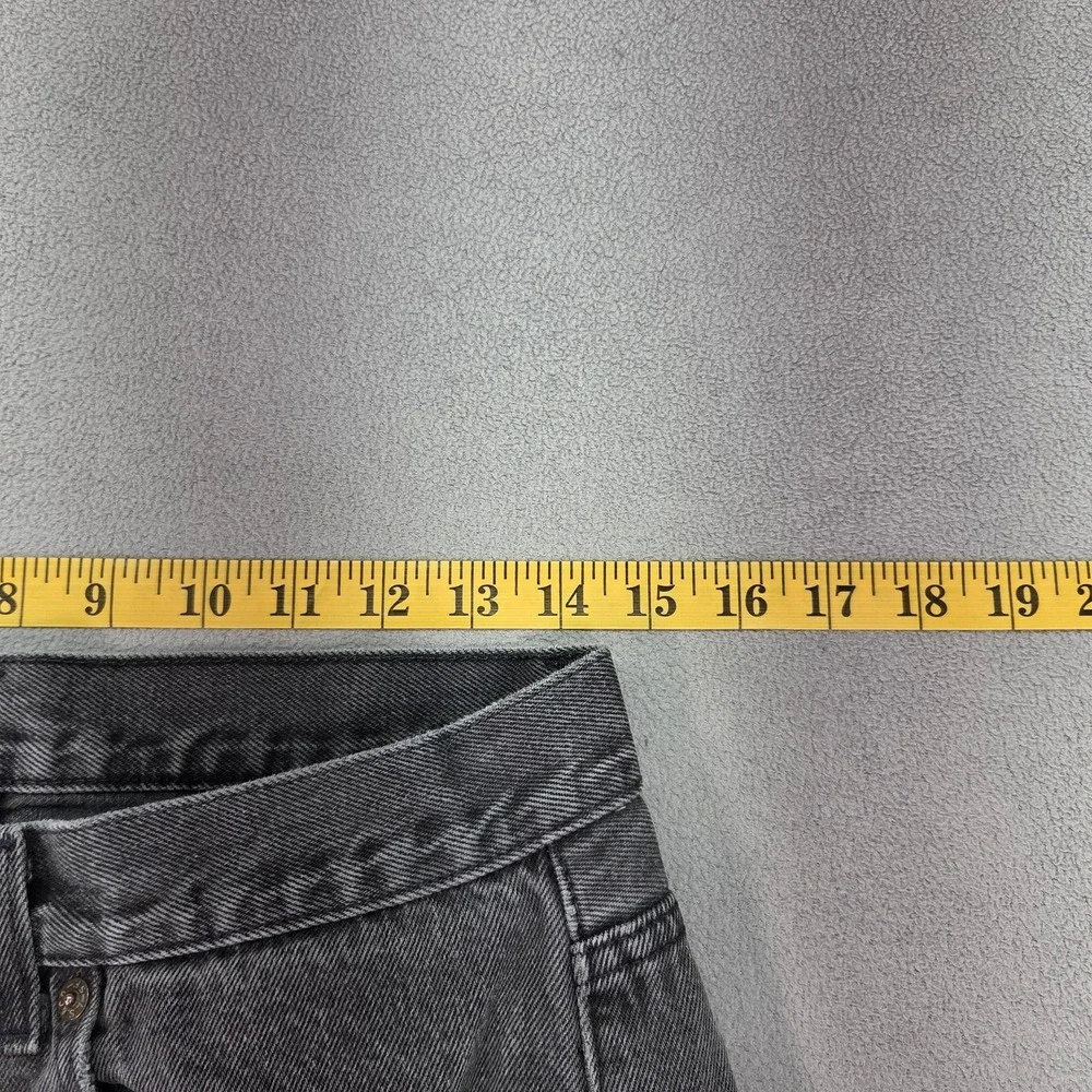 Vintage Levis 501 Jeans Mens Gray Straight Button Fly Faded 90s Fits 28x29